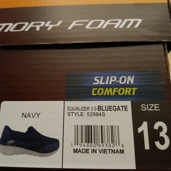🆕Skechers | Equalizer 3.0 Bluegate Loafer Slip On Shoes Navy Blue Mens Size 13 - Picture 7 of 7